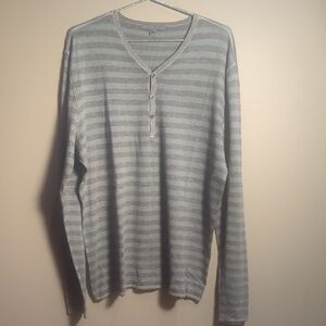 John Varvatos Charcoal Knit Henley